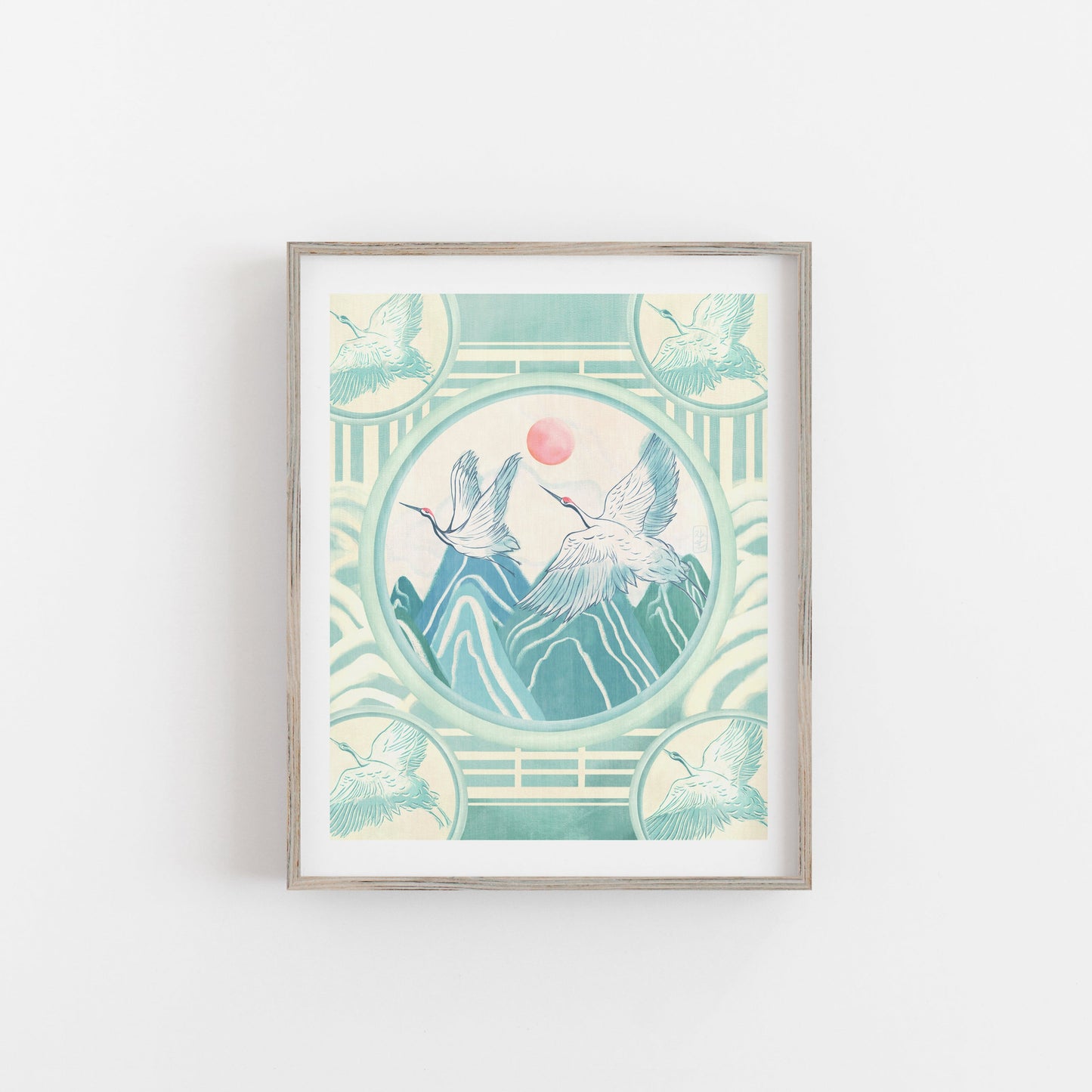 Celadon Cranes