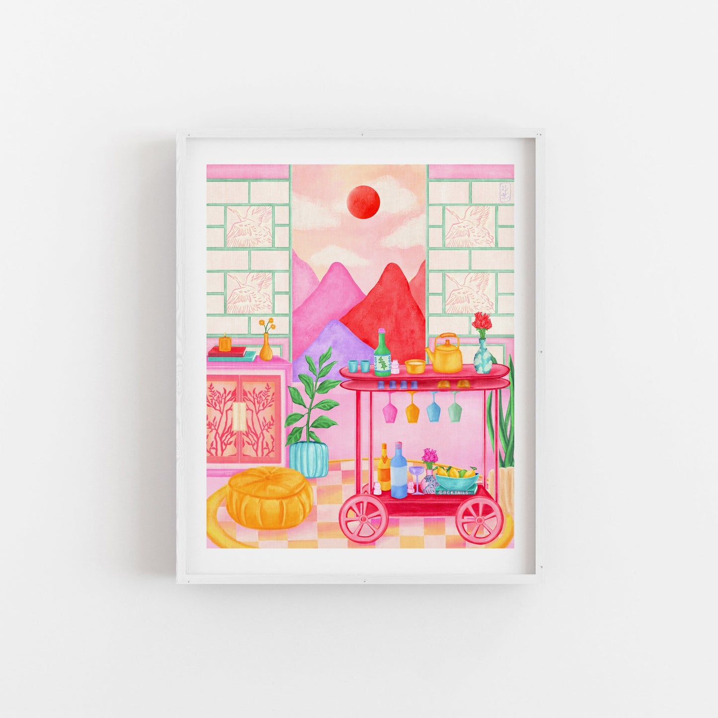 Pink Soju Cart