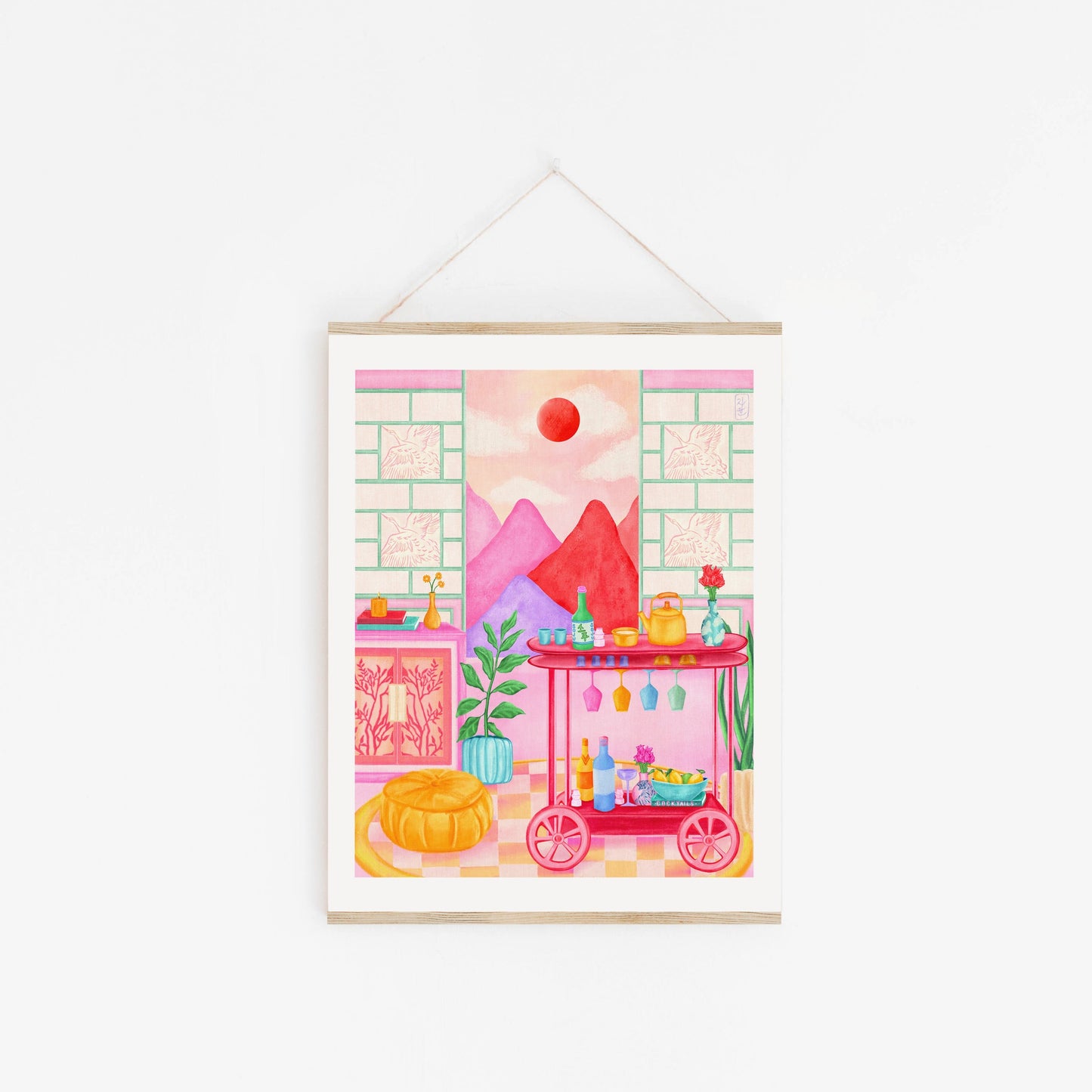 Pink Soju Cart