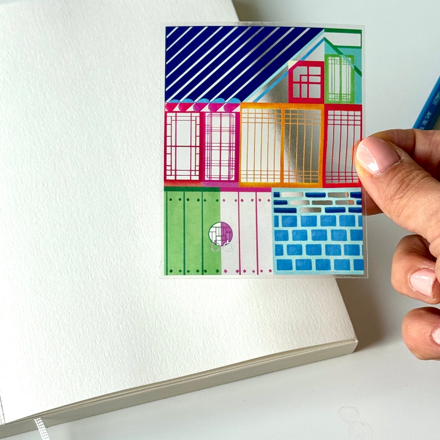 Bright Hanok | Clear Sticker