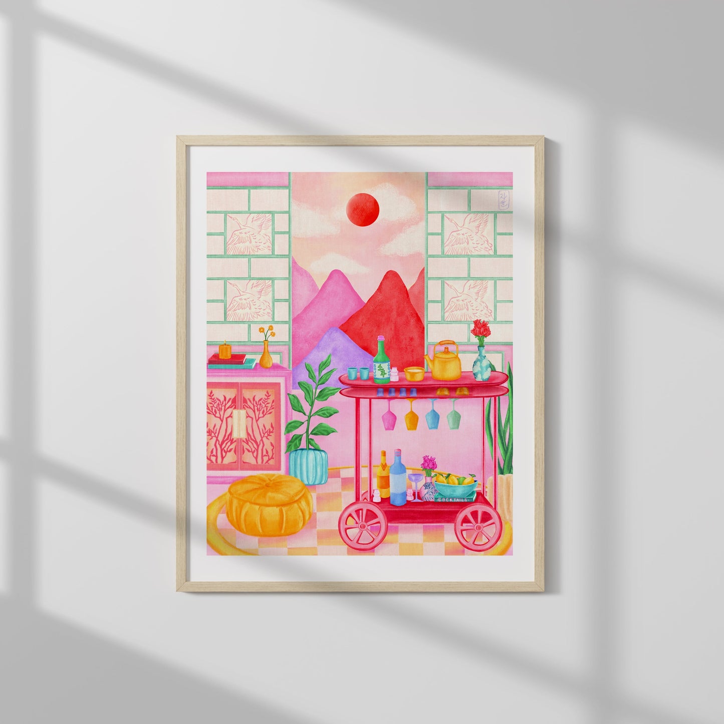 Pink Soju Cart