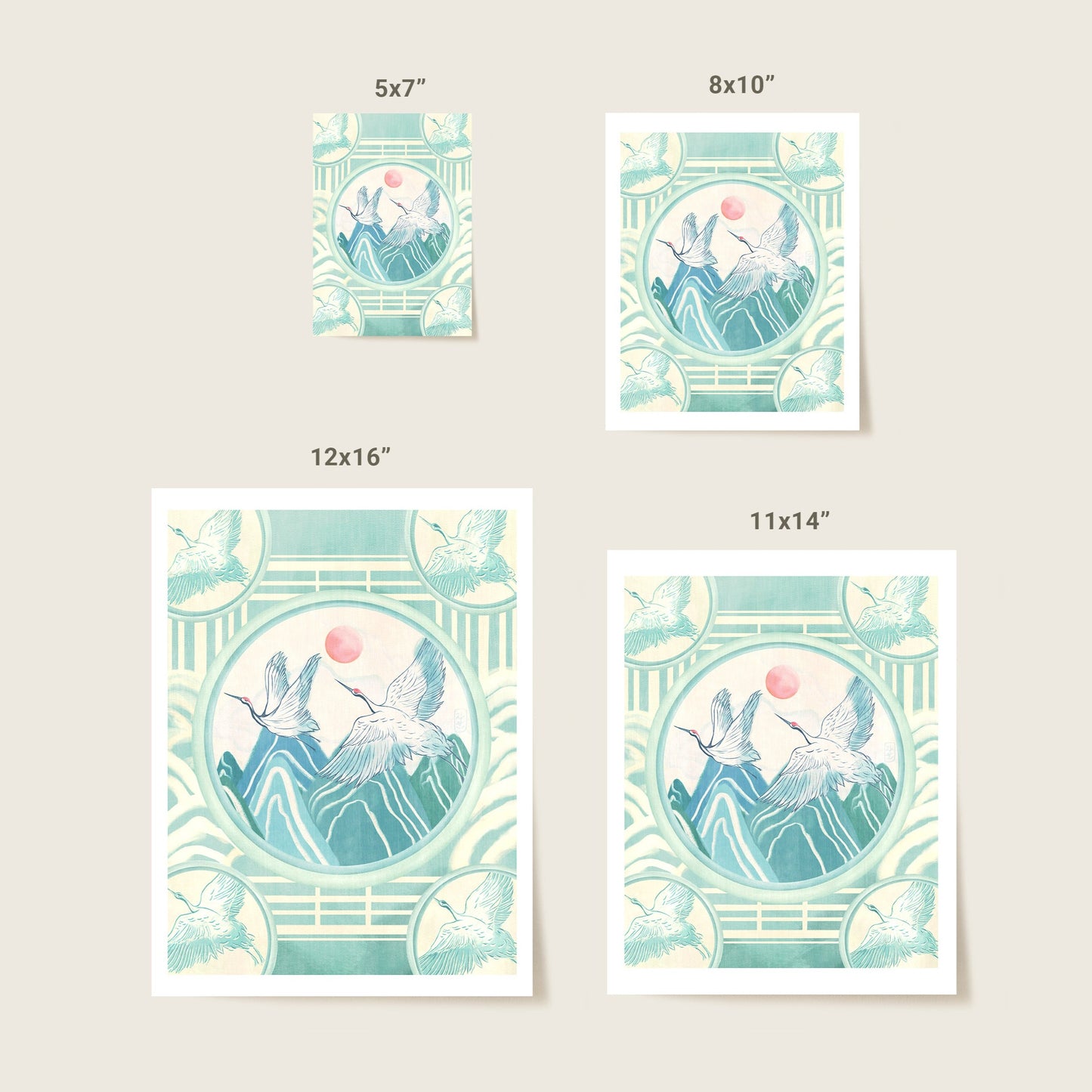 Celadon Cranes
