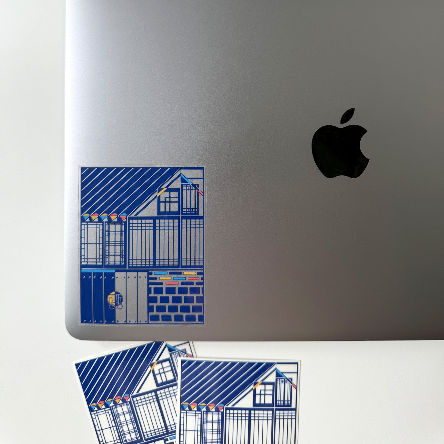 Blue Hanok | Clear Sticker