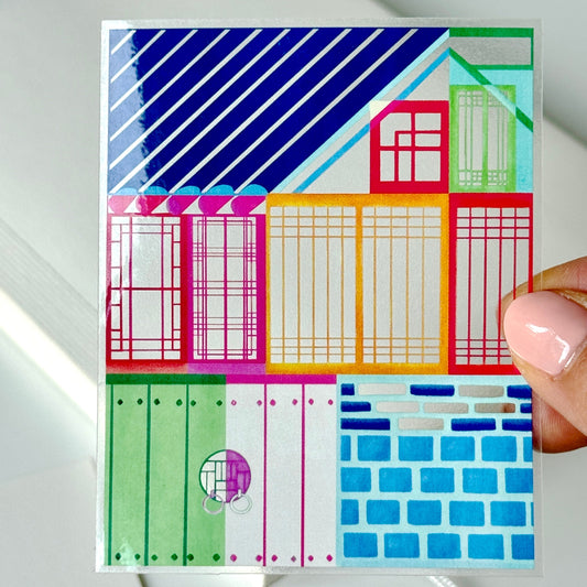 Bright Hanok | Clear Sticker